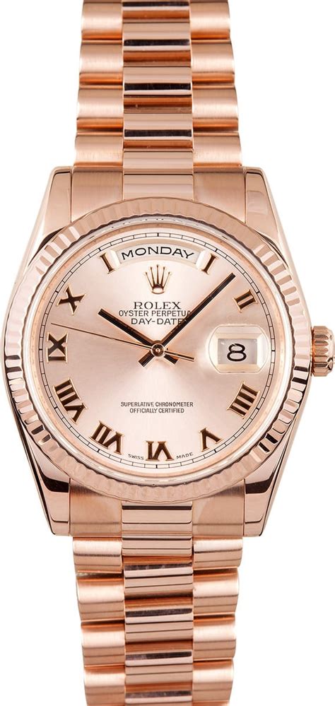 replica rose gold rolex|pre owned men's rolex.